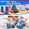 White Blue Red Star Cocktail Picks 4.7'' 4th of July Bamboo Fruit Appetizer Skewers Patriotic Fancy Toothpicks Independence Day Party